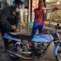 Spiderman Terjaring Razia Knalpot Brong di Jalan Lingkar Salatiga